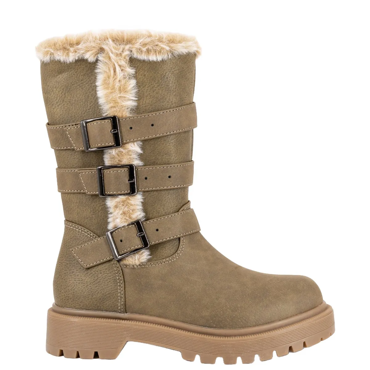 BAMBOO - Bota Niña Khaki Ider Bamboo