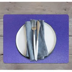 DAVANTI - Set de 4 Individuales Novo Cuero Blue