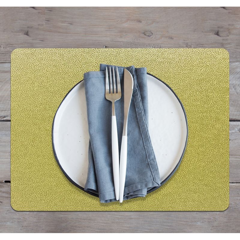 DAVANTI - Set de 6 Individuales Novo Cuero Lemon