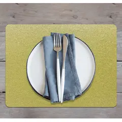 DAVANTI - Set de 6 Individuales Novo Cuero Lemon