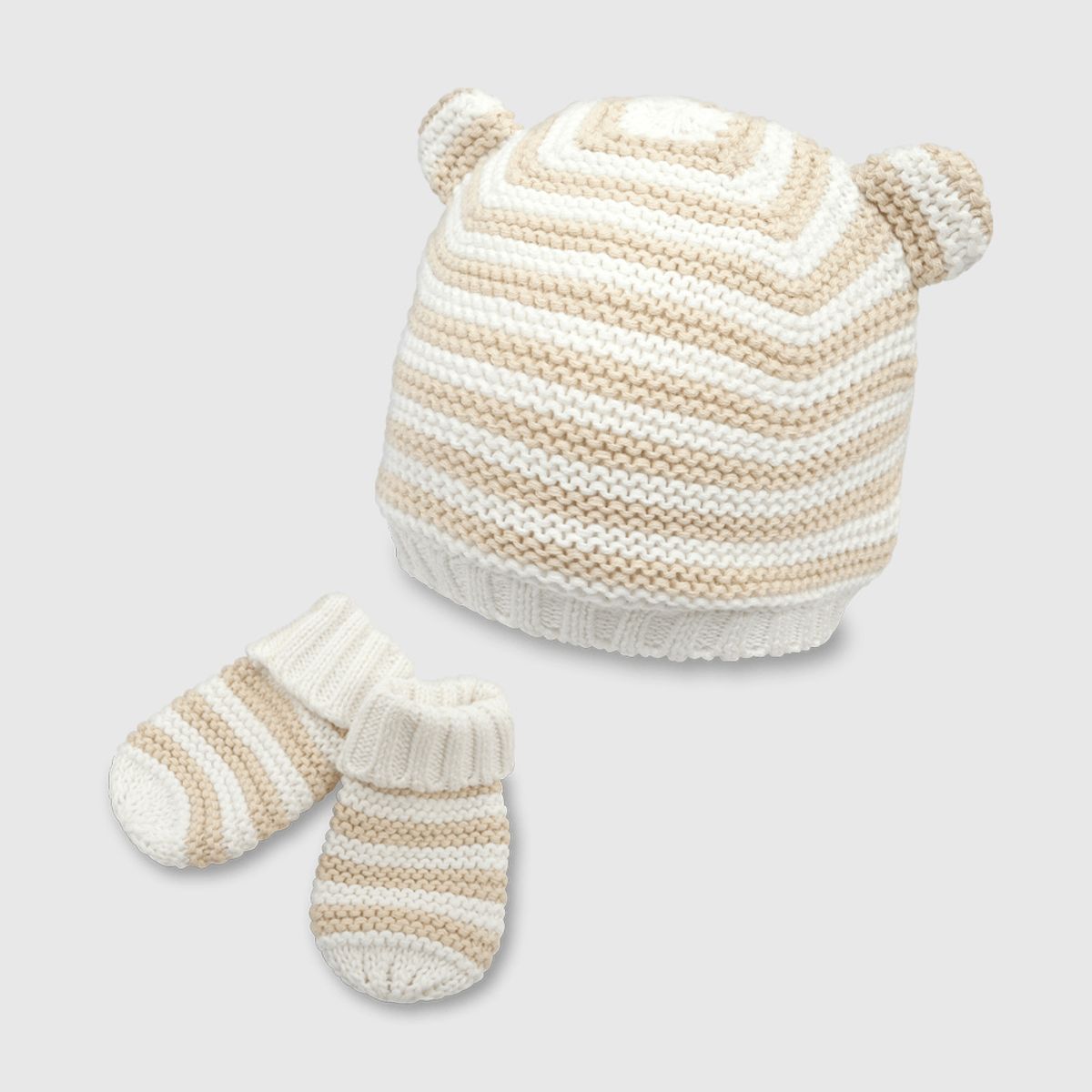 COLLOKY - Set Gorro Unisex niño Beige 53422 Colloky