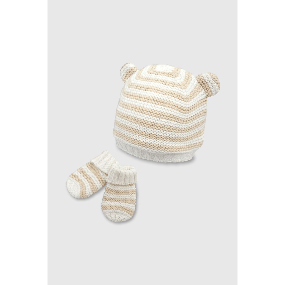 COLLOKY - Set Gorro Unisex niño Beige 53422 Colloky