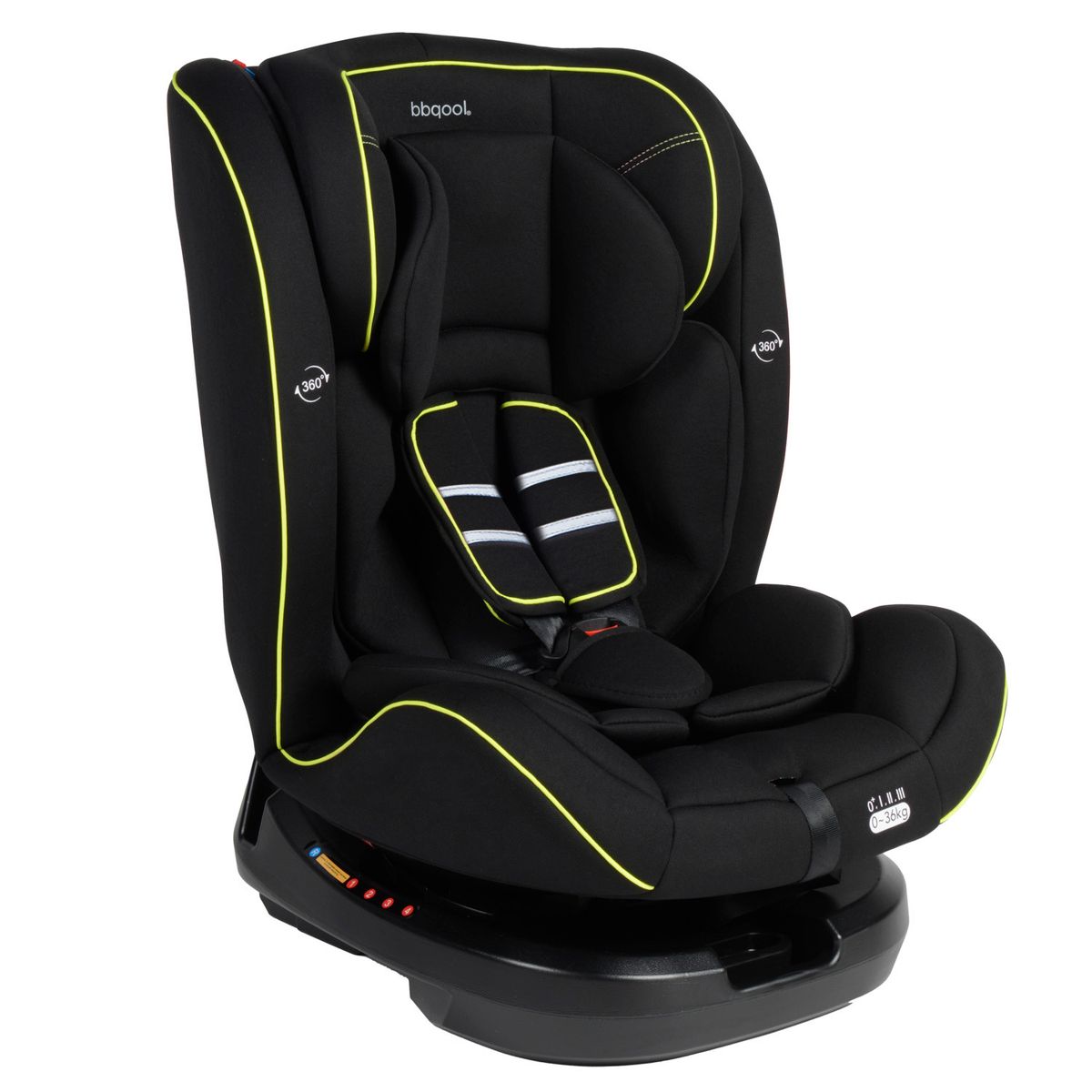BBQOOL - Silla de Auto Convertible Apolo 360° Lime