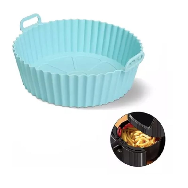 GENERICO - Moldes de Silicone para Air Fryer Bandeja Reutilizable
