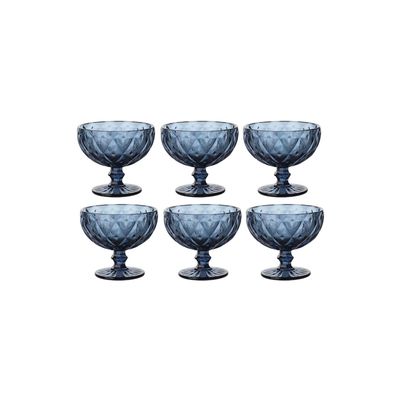 Imagen 2 del producto Set 6 Copas Helado Azul 300ml