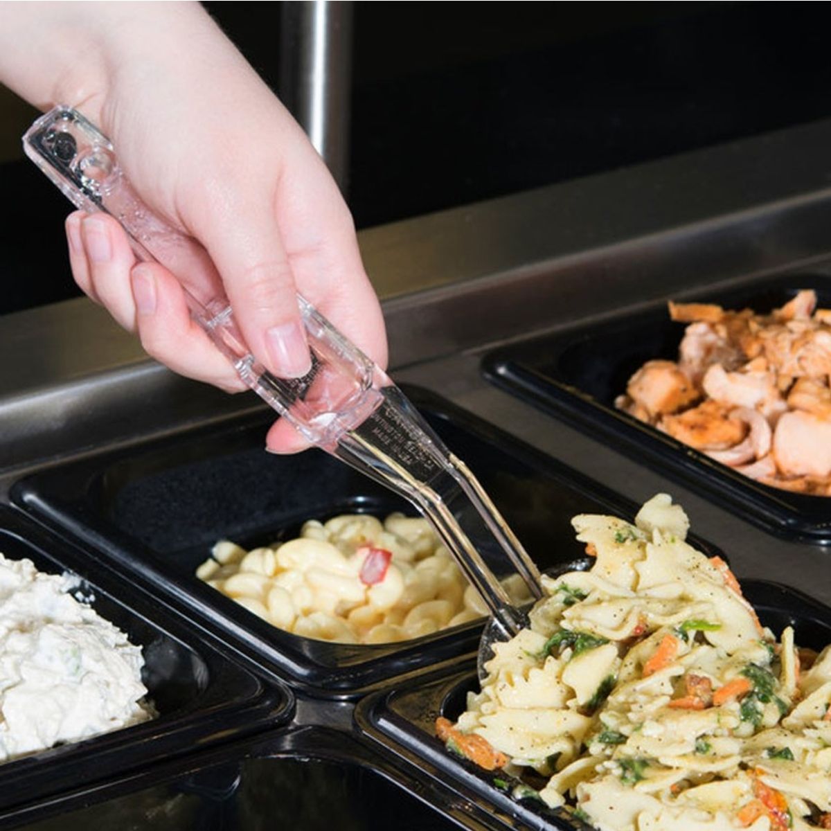 IMAHE - CUCHARA PARA BUFFET SOLIDA TRANSPARENTE 28 CM IMAHE