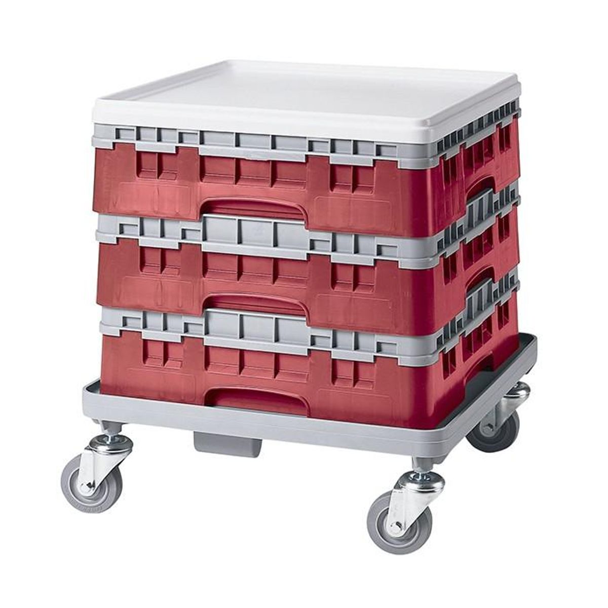 CAMBRO - CESTA DE BASE COMPLETA ROJA IMAHE