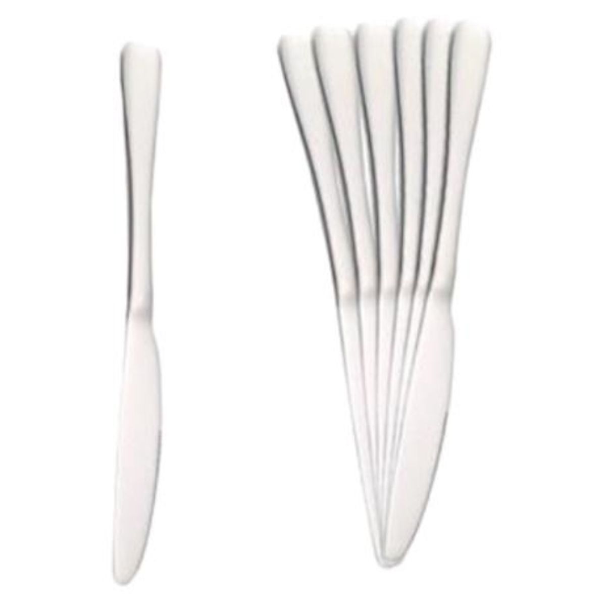 OEM - Set de 6 Cuchillos de Mesa Plateado