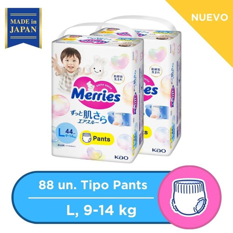 MERRIES - Pañales Merries Pants Super Jumbo L 44X2 PCS