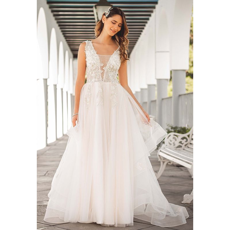 DULCENOVIA - Vestido de Novia Aurora falda de Tull Dulce Novia