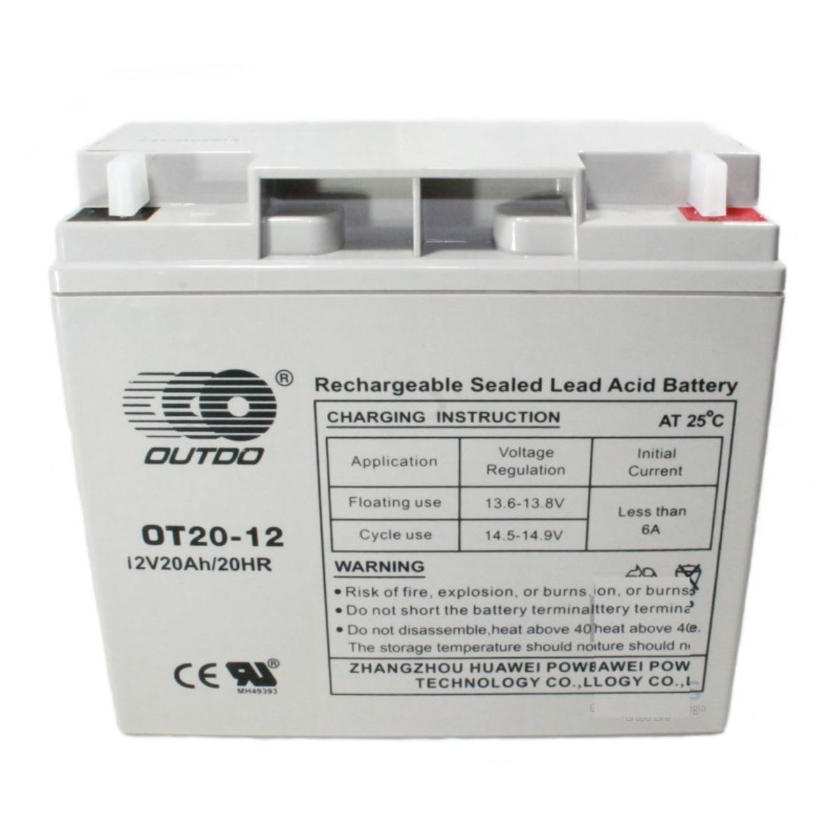 GENERICO - Batería de respaldo recargable 12V 20Ah equipos medicos y electrónicos