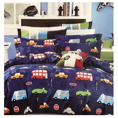 COMPRAPO - Cubrecama Quilt Infantil Liviano 1.5 Pza Mod. Autos y Autobuses