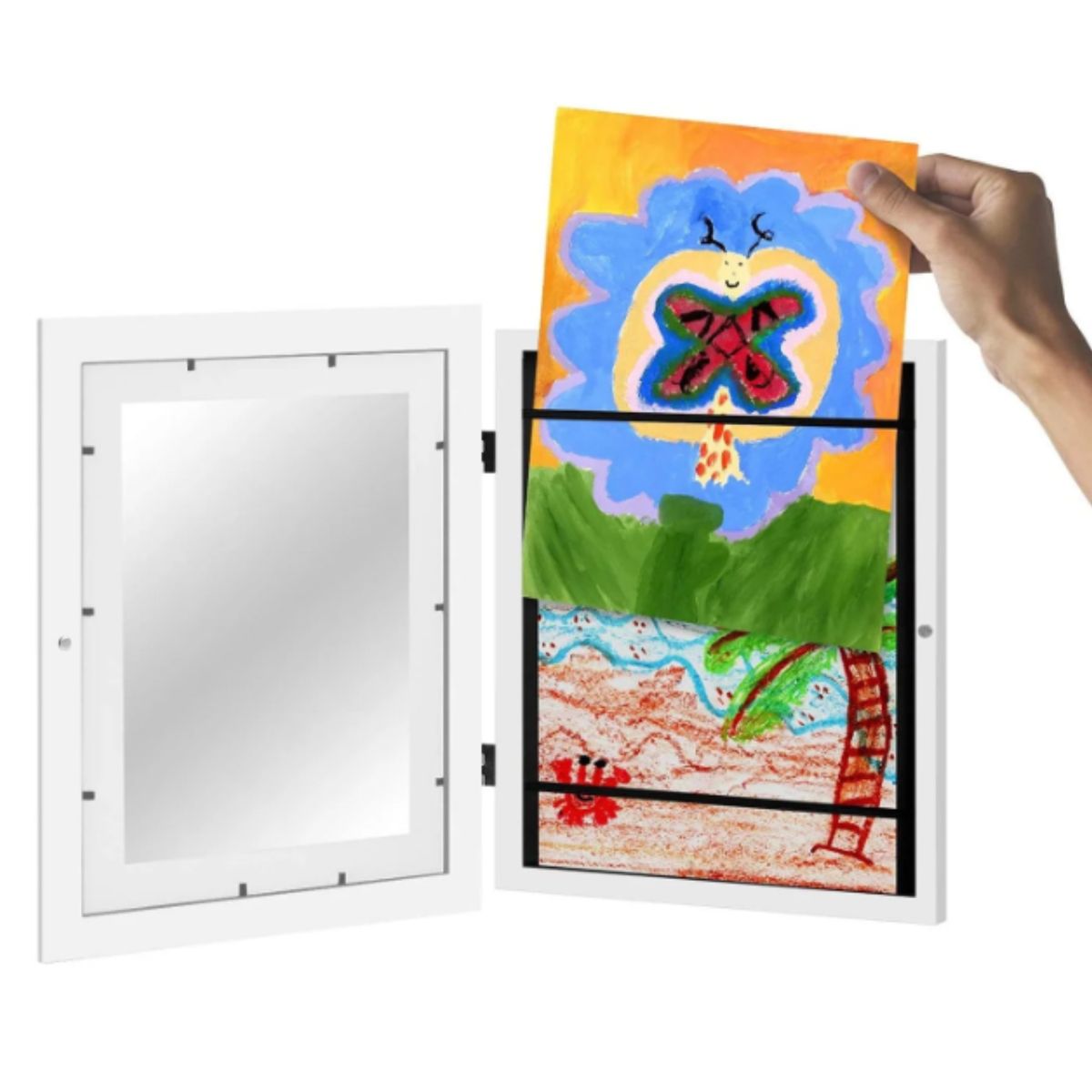 GENERICO - Marco De Arte Para Niños Con Dibujos Intercambiables