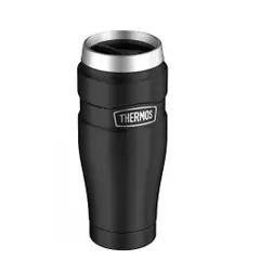 THERMOS - Termo para agua 0.47 litros acero negro mug Mimbral