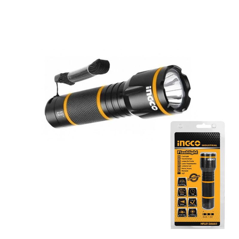 GENERICO - Linterna aluminio led 3 pilas aaa Ingco Mimbral