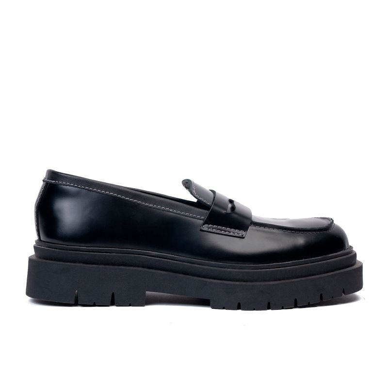 LANDAZURI - Mocasín Cuero Mediterraneo Negro Landazuri