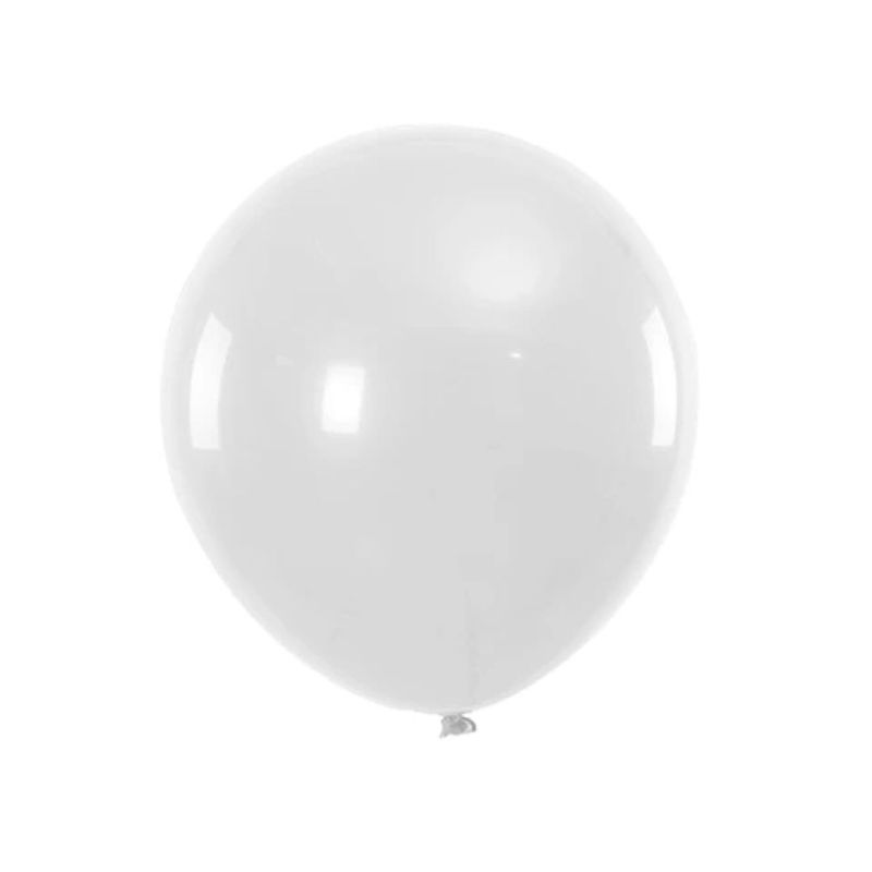 GENERICO - Globos De Látex 23cm 12pcs De Color Blanco