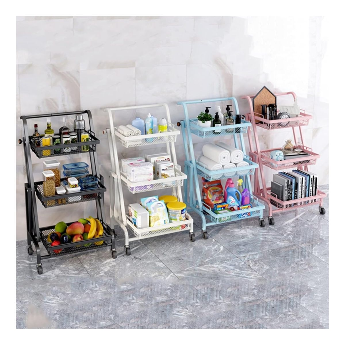 GENERICO - Carro Estante Organizador con Rendija