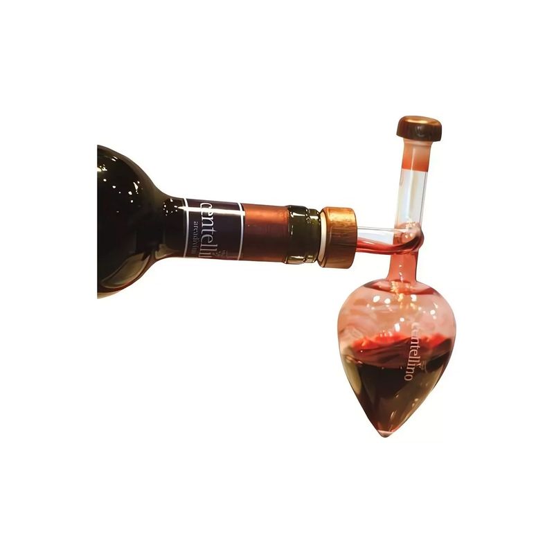 GENERICO - Aireador De Vinos Oxigenador Vidrio Decantador Gota Cristal