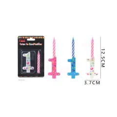 GENERICO - Vela De Numero 1 Colores Surtidos