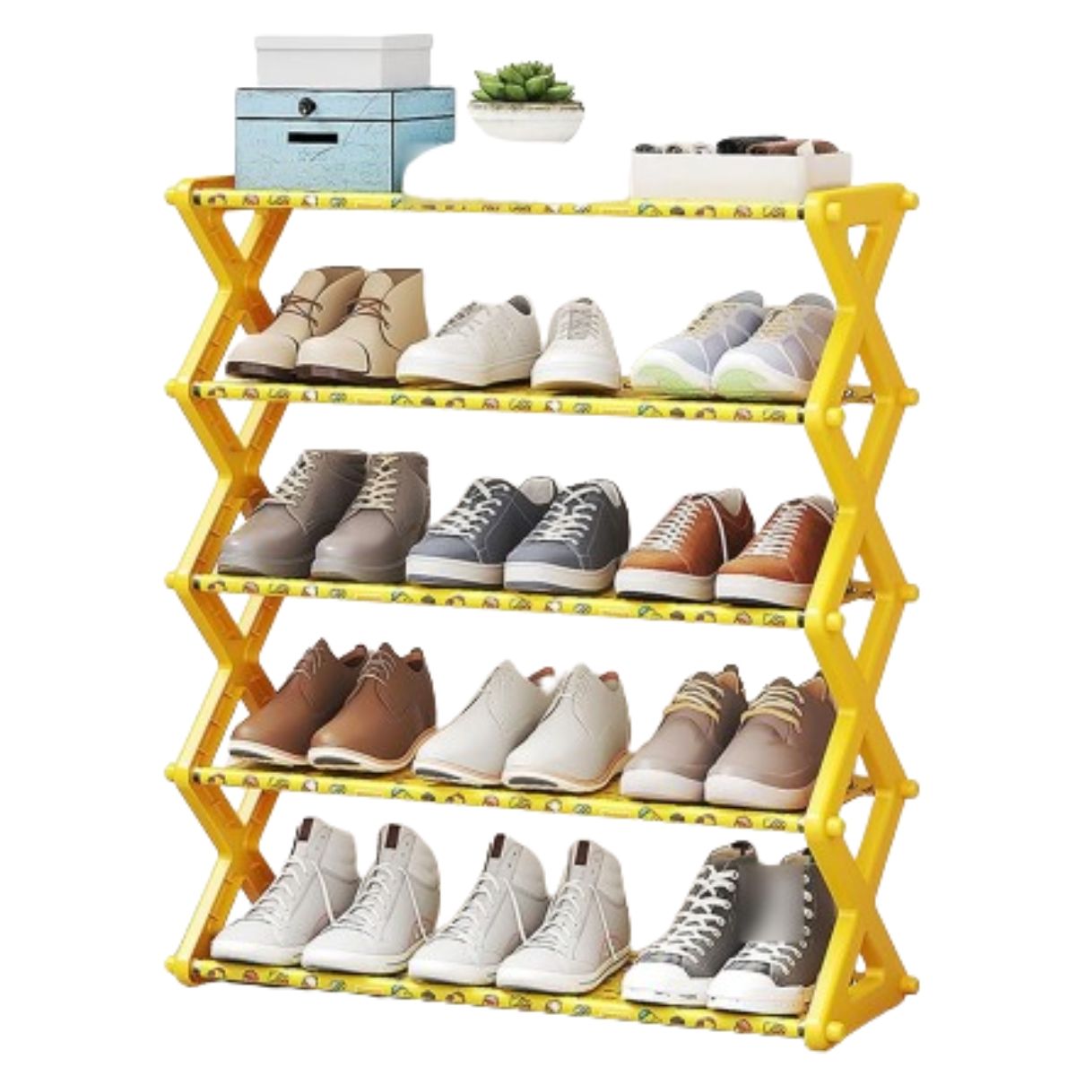 GENERICO - Zapatero Zig Zag de 4 niveles horizontal