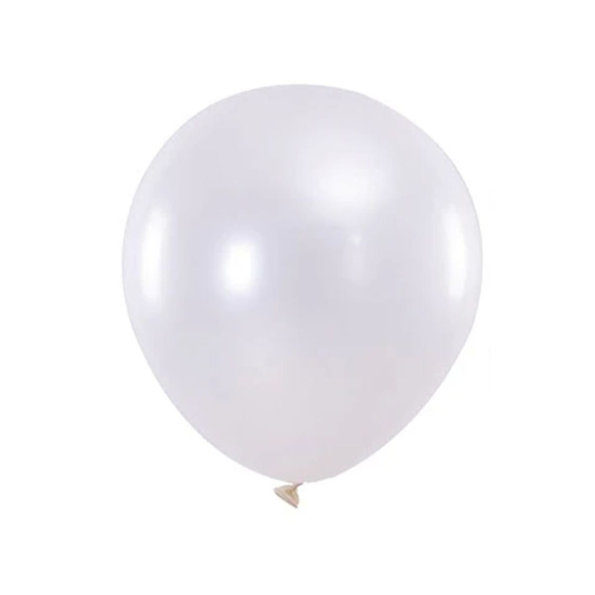 GENERICO - Globos De Látex De 23cm 12pcs De Color Blanco Brillante