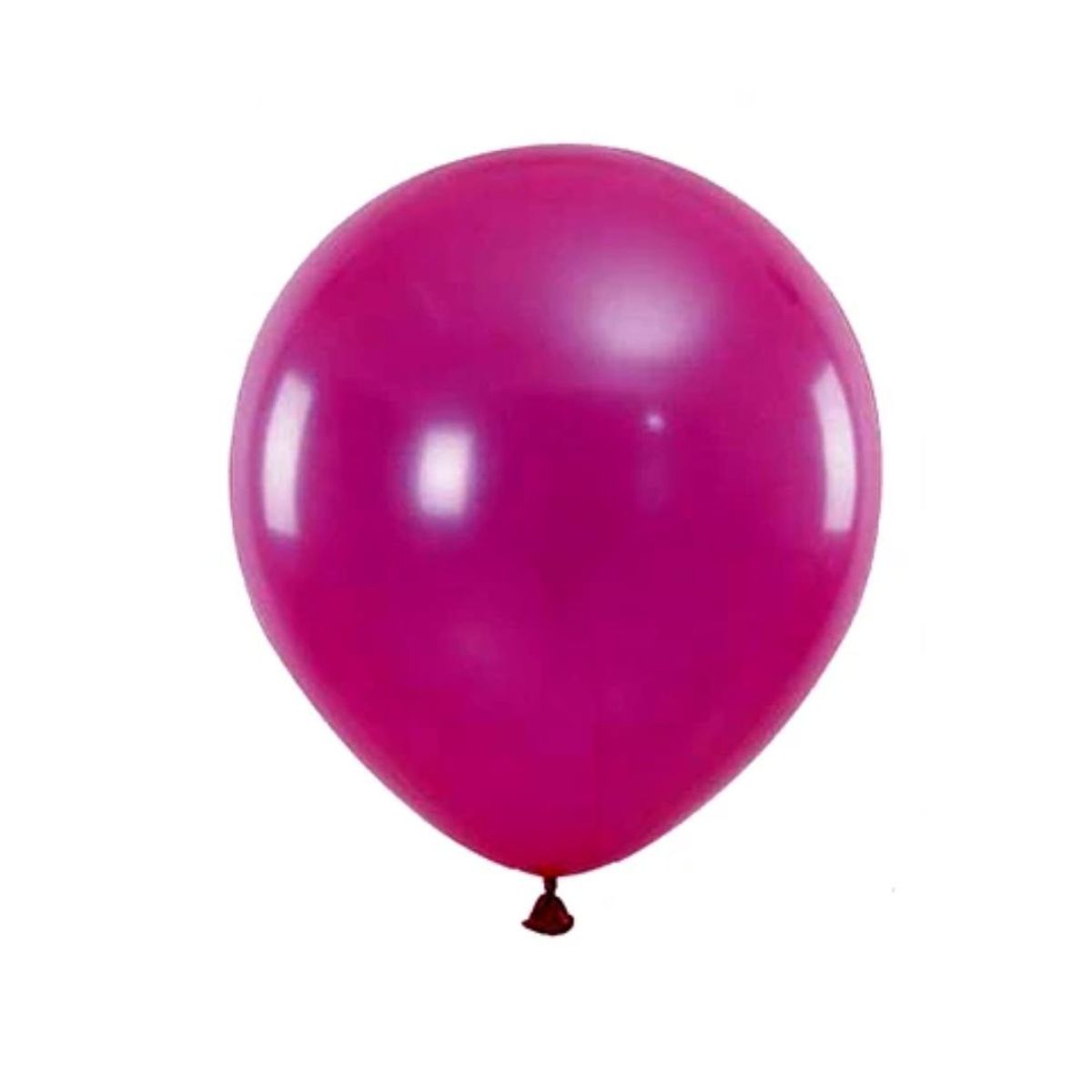 GENERICO - Globos De Látex 23cm 12pcs De Color Fucsia Oscuro Brillante