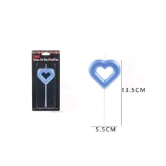 GENERICO - Velas De Cumpleaños Corazón Azul