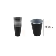 GENERICO - Vaso Plástico Negro 20 Pcs Fiestas