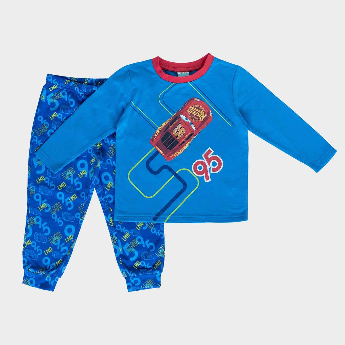 DISNEY - Pijama Niño Azul Rayo Mcqueen 95 Cars