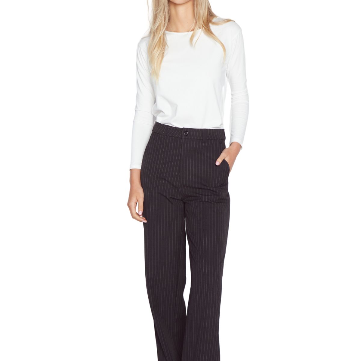 JACINTA TIENDA - Pantalón Owen rayas gris Jacinta Tienda