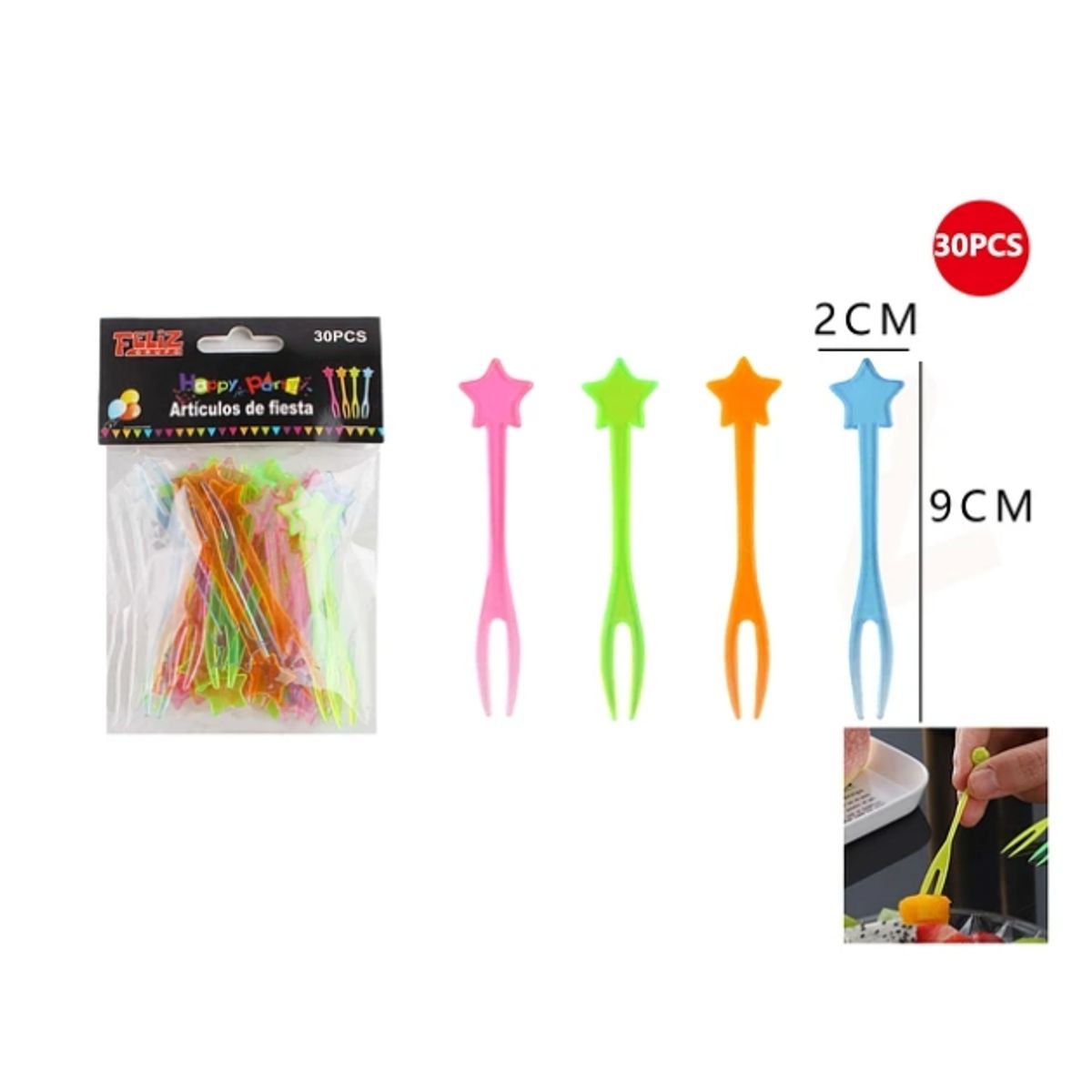 GENERICO - 30Pcs Articulos De Fiesta Tenedores Plasticos