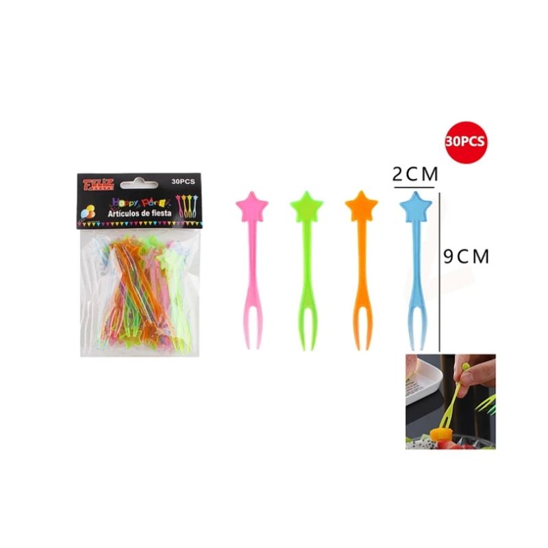 GENERICO - 30Pcs Articulos De Fiesta Tenedores Plasticos