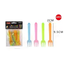 GENERICO - 24Pcs Articulos De Fiesta Tenedores Plasticos