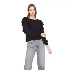 JACINTA TIENDA - Chaleco Oli II negro