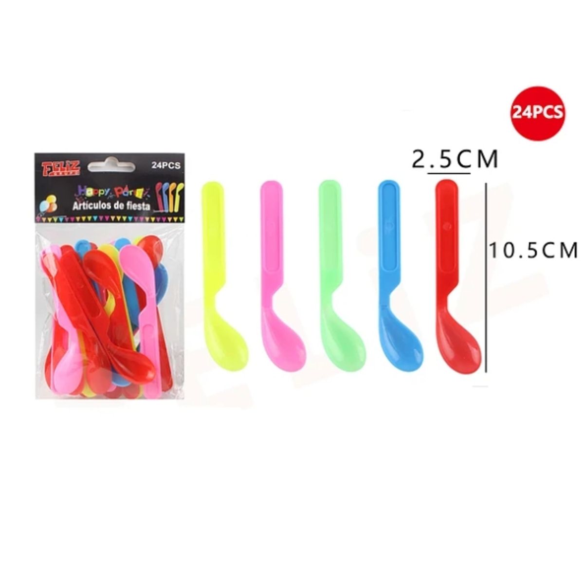 GENERICO - Articulos De Fiesta Cucharas 24Pcs Plasticas