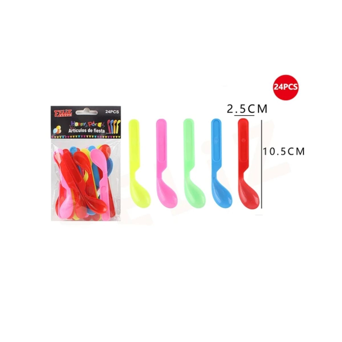 GENERICO - Articulos De Fiesta Cucharas 24Pcs Plasticas