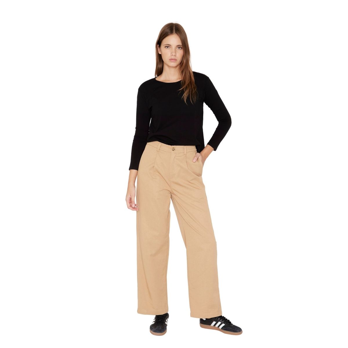 JACINTA TIENDA - Pantalón Sastre camel Jacinta Tienda