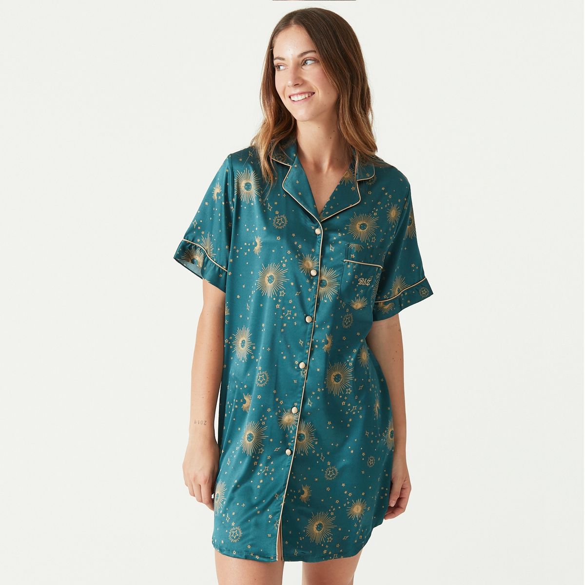 BARBIZON - Camisola Sport Manga Corta Petroleo