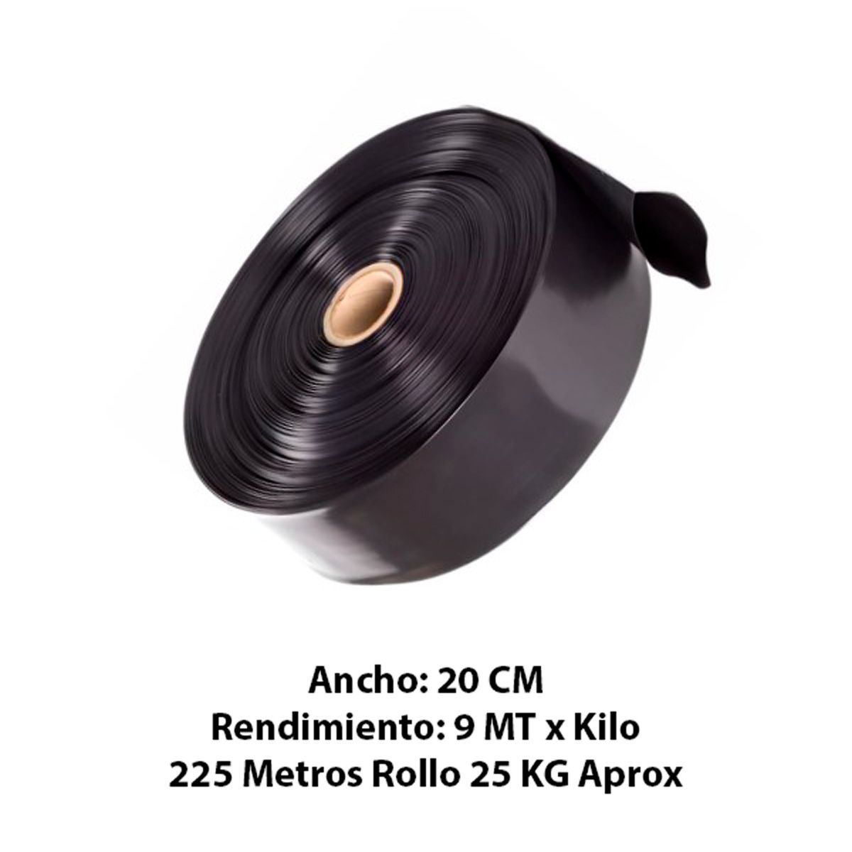 GENERICO - Manga de riego virgen 20cm x 300mic x 25kg Mimbral