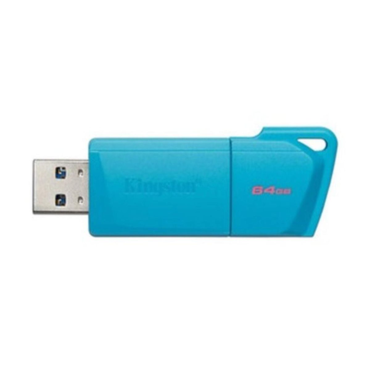 KINGSTON - Memoria Flash USB - 64 GB - USB 3.2 Gen 1 - NEON Aqua Blue