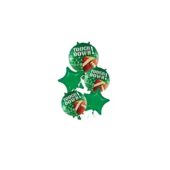 GENERICO - Set De Globos Metalizados De Futbol Americano 5pcs