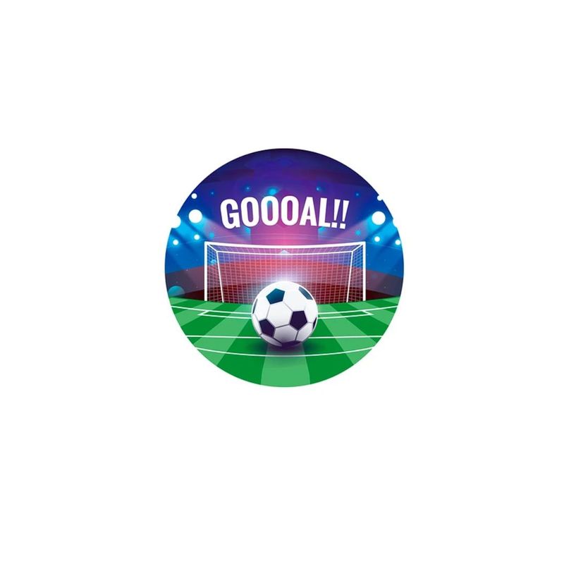 GENERICO - Platos Desechables De Futbol 6pcs 23cm