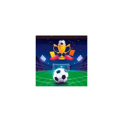 GENERICO - Servilletas De Futbol 16pcs 33x33cm