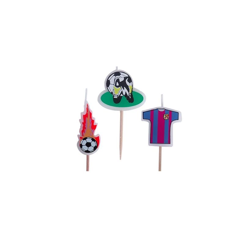 GENERICO - Velas De Fútbol 3pcs 34x35 mm