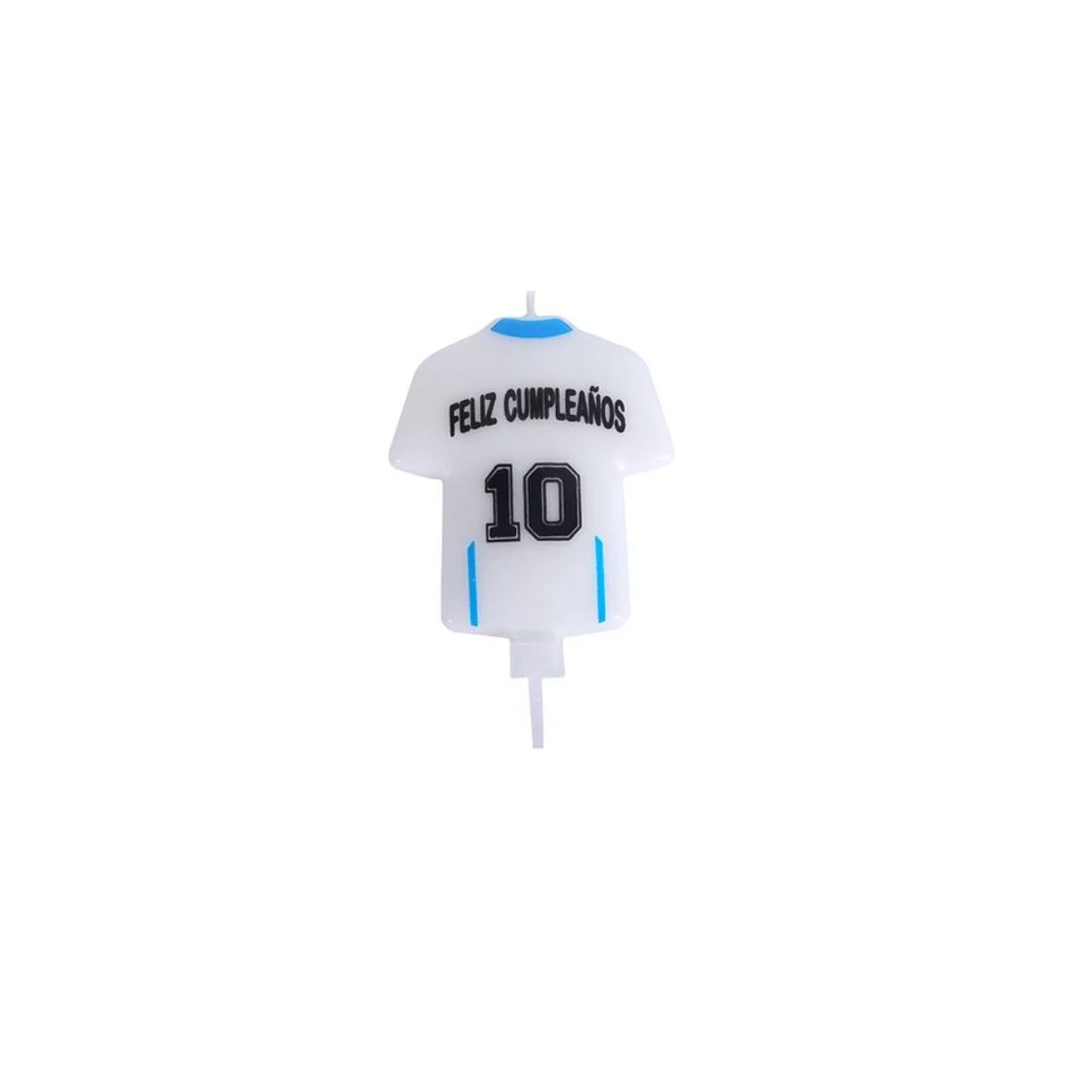 GENERICO - Vela Camiseta De Futbol Blanco 7x12 Cm