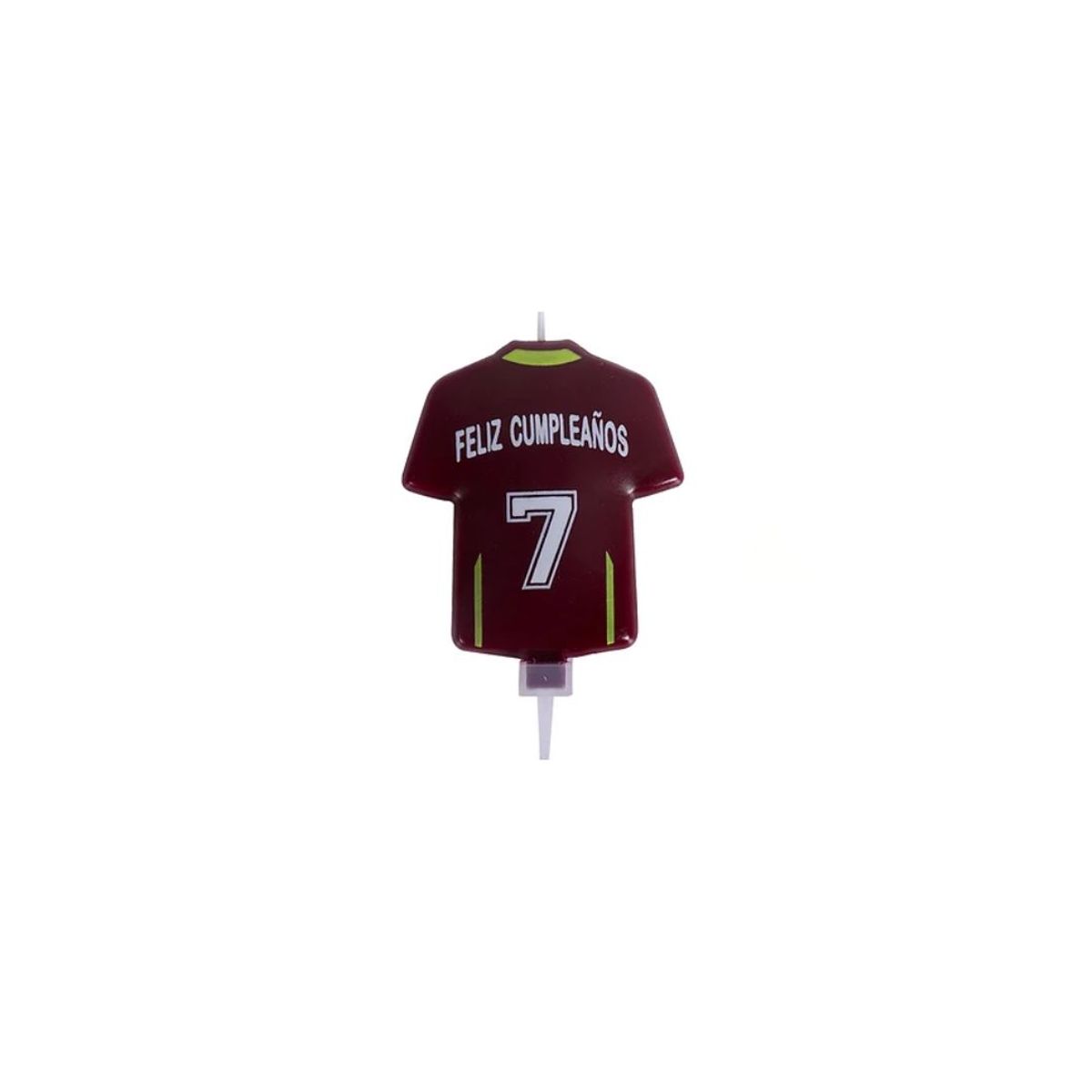 GENERICO - Vela Camiseta De Futbol Burdeo 7x12cm