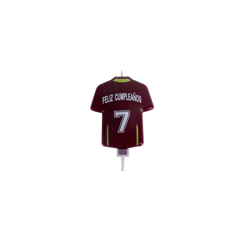 GENERICO - Vela Camiseta De Futbol Burdeo 7x12cm