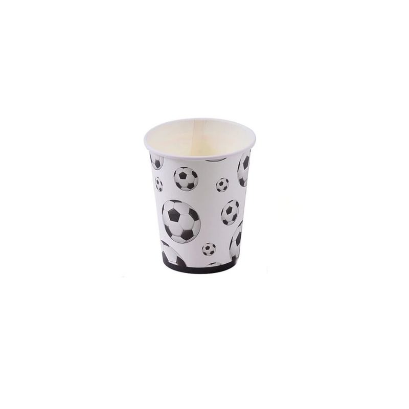GENERICO - Vaso De Cartón Futbol 6pcs 250ml