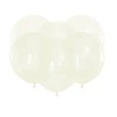 GENERICO - Globos De Látex 6Pcs De 30 Cm Color Transparente